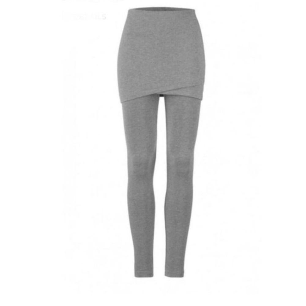 CAbi 3856 skirted leggings gray